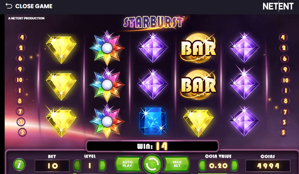 Starburst slot NetEnt